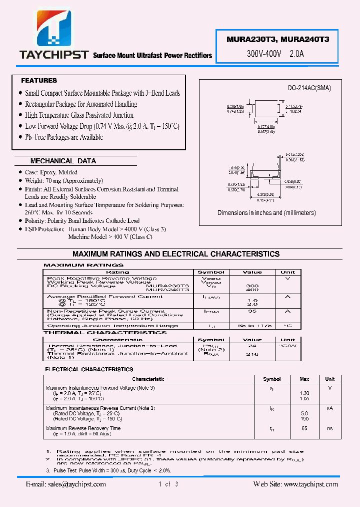 MURA240T3_7890608.PDF Datasheet