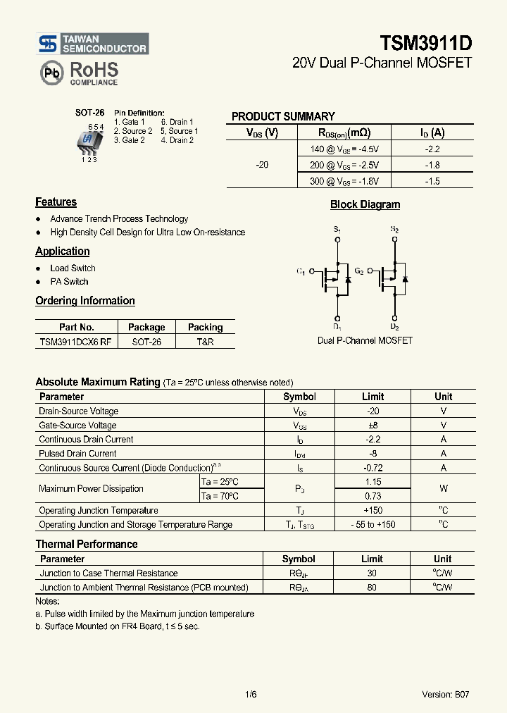 TSM3911D09_7891486.PDF Datasheet