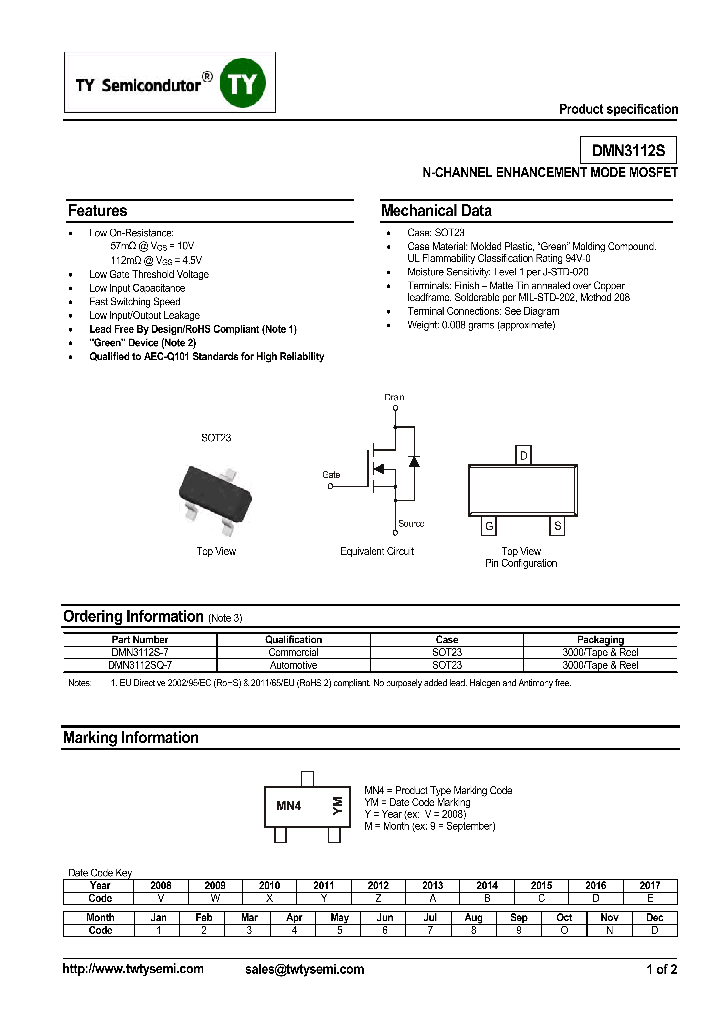 DMN3112S-7_7891980.PDF Datasheet