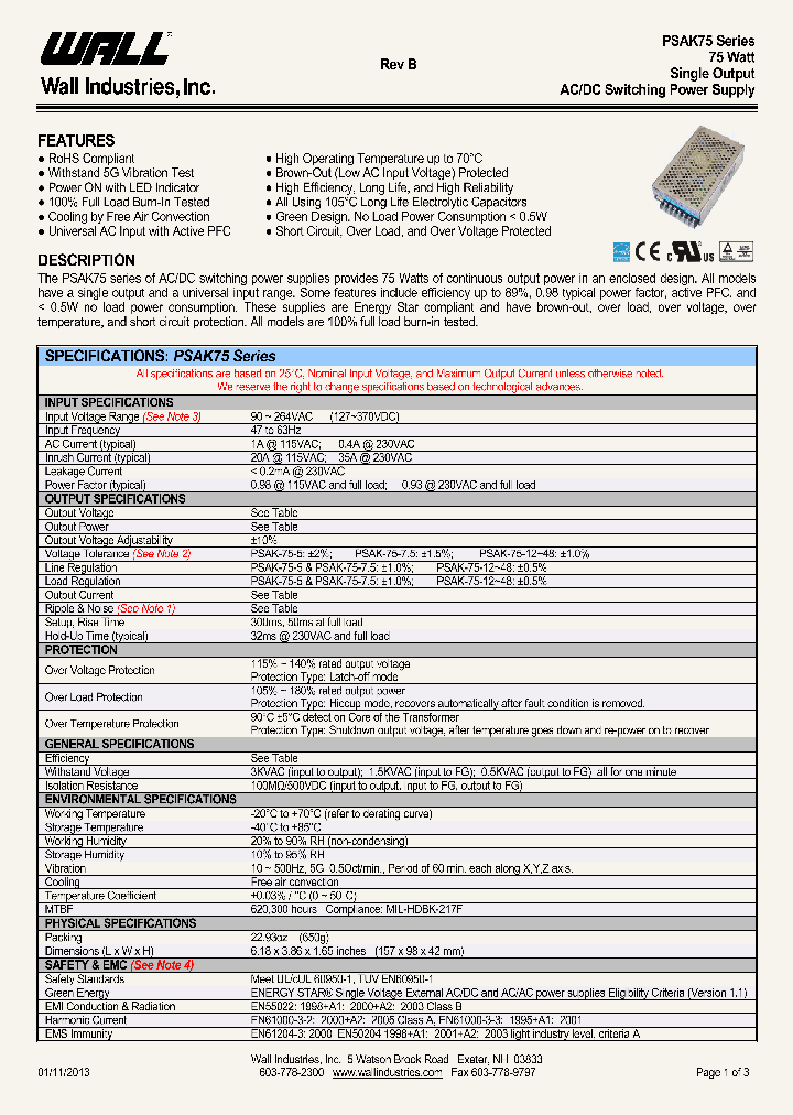 PSAK75_7891118.PDF Datasheet