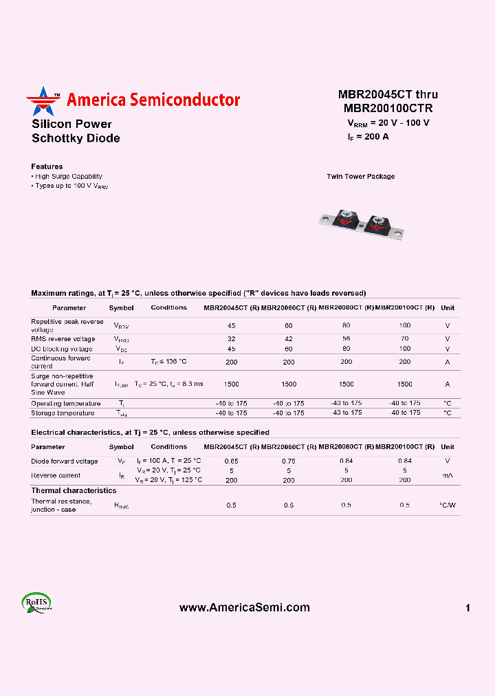 MBR20045CTR_7892415.PDF Datasheet