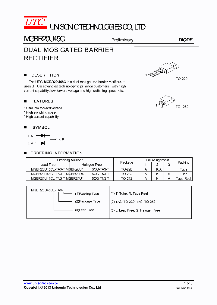 MGBR20U45C_7781119.PDF Datasheet