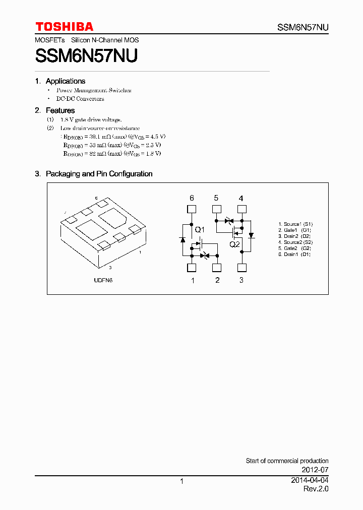 SSM6N57NU_7893063.PDF Datasheet