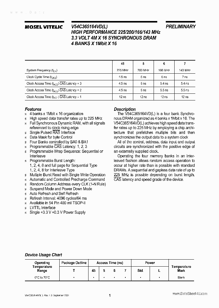 V54C365164VL_7781816.PDF Datasheet