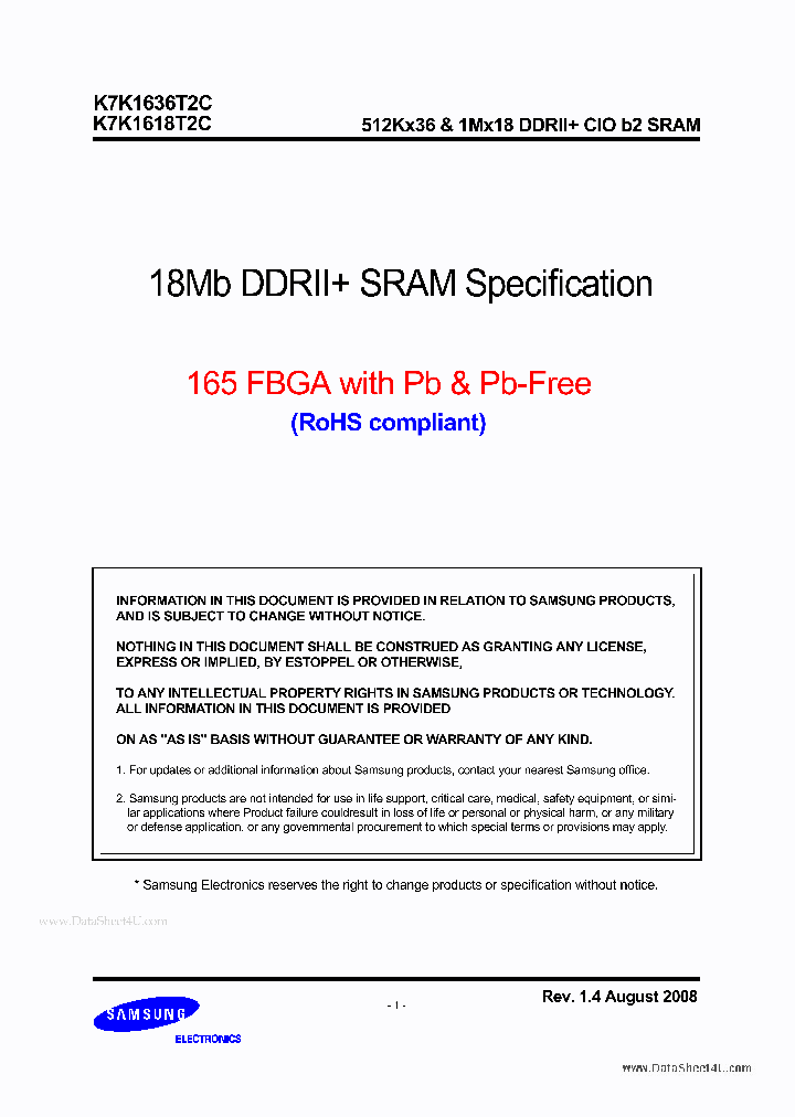 K7K1636T2C_7780952.PDF Datasheet