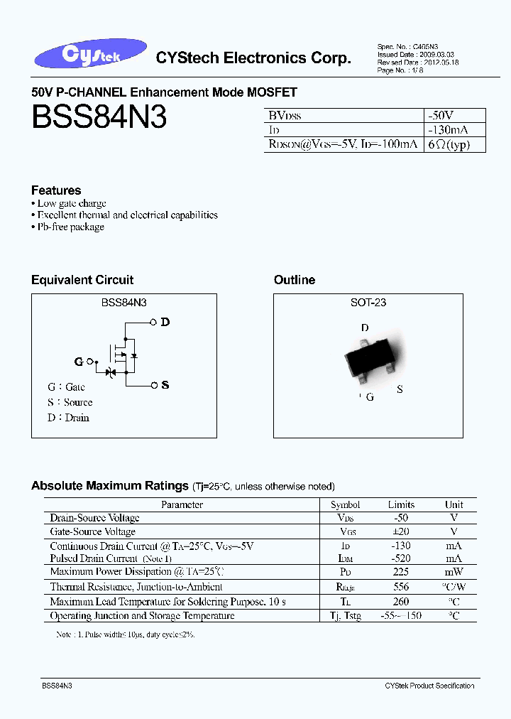 BSS84N3_7893031.PDF Datasheet