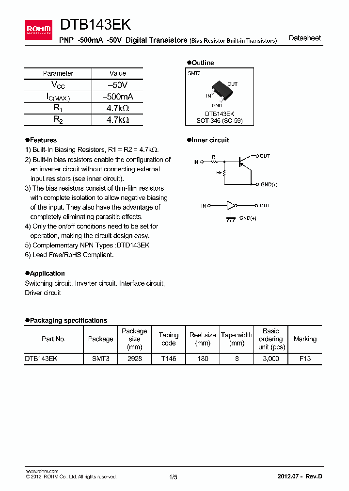 DTB143ECT216_7894399.PDF Datasheet