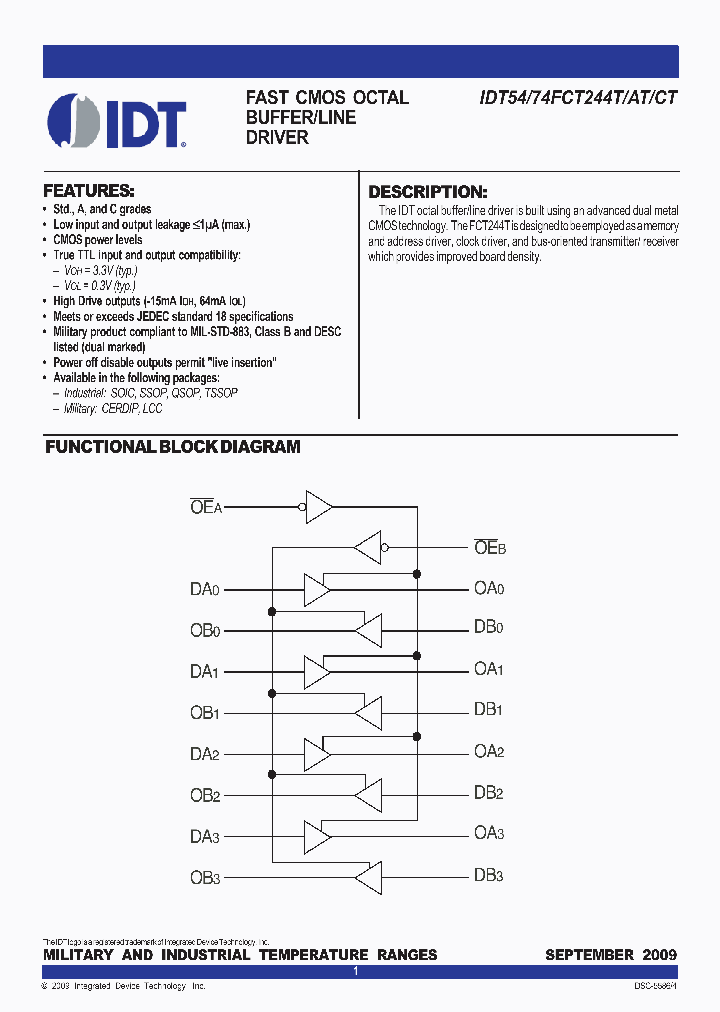 IDT54FCT244T_7892208.PDF Datasheet
