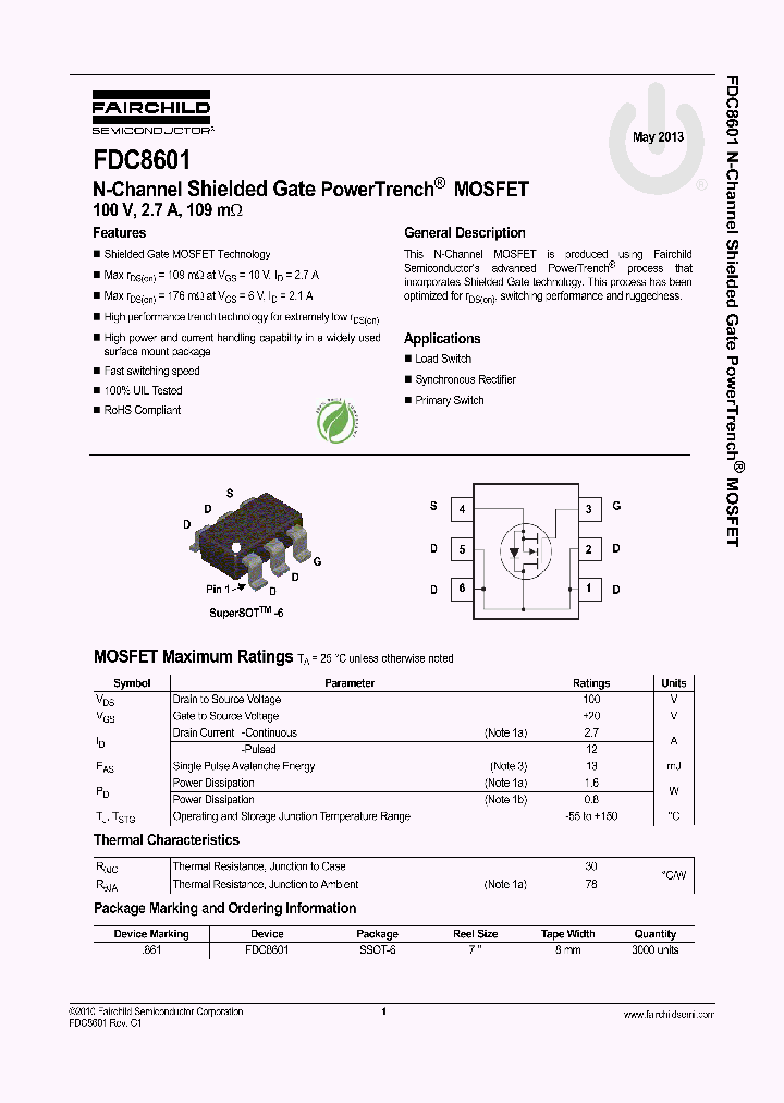 FDC8601_7783443.PDF Datasheet