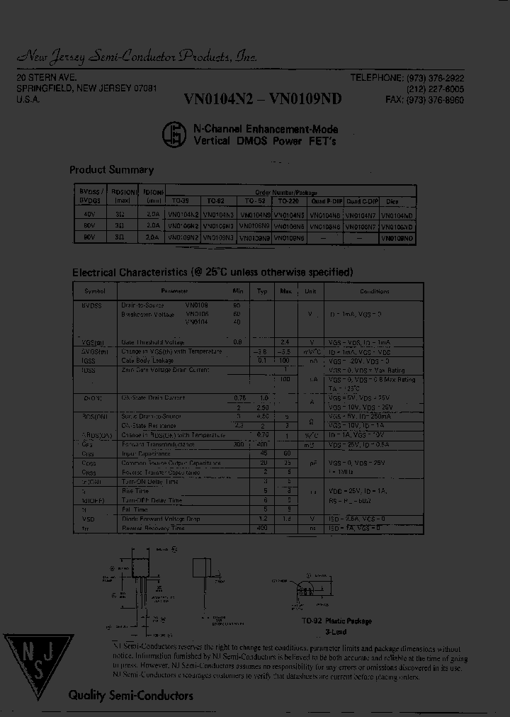 VN0109N3_7895787.PDF Datasheet