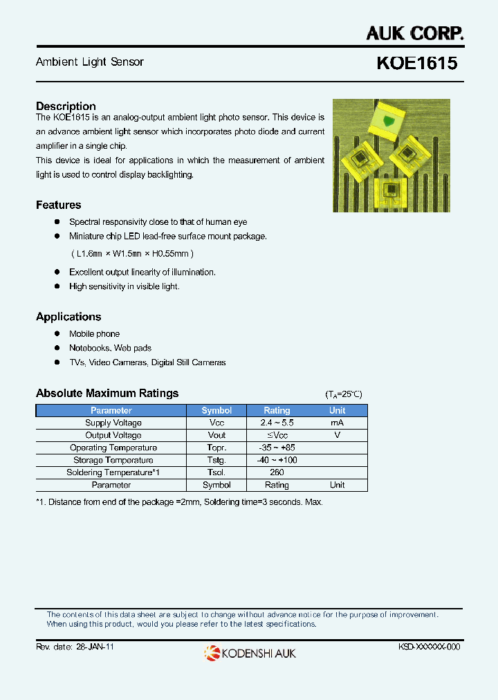 KOE1615_7896074.PDF Datasheet