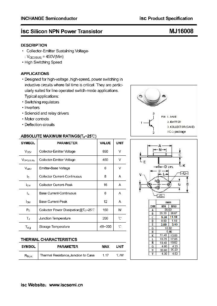MJ16008_7897790.PDF Datasheet