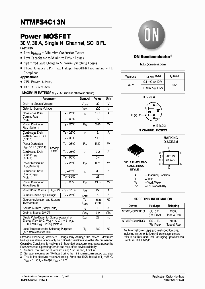 NTMFS4C13N_7898407.PDF Datasheet