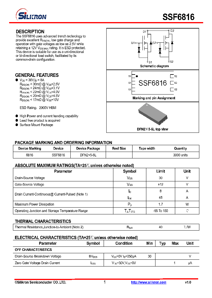 SSF6816_7898501.PDF Datasheet