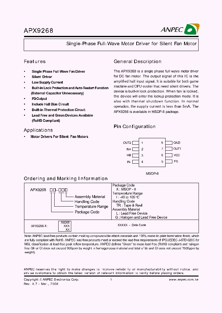 APX9268XI-TRG_7898738.PDF Datasheet