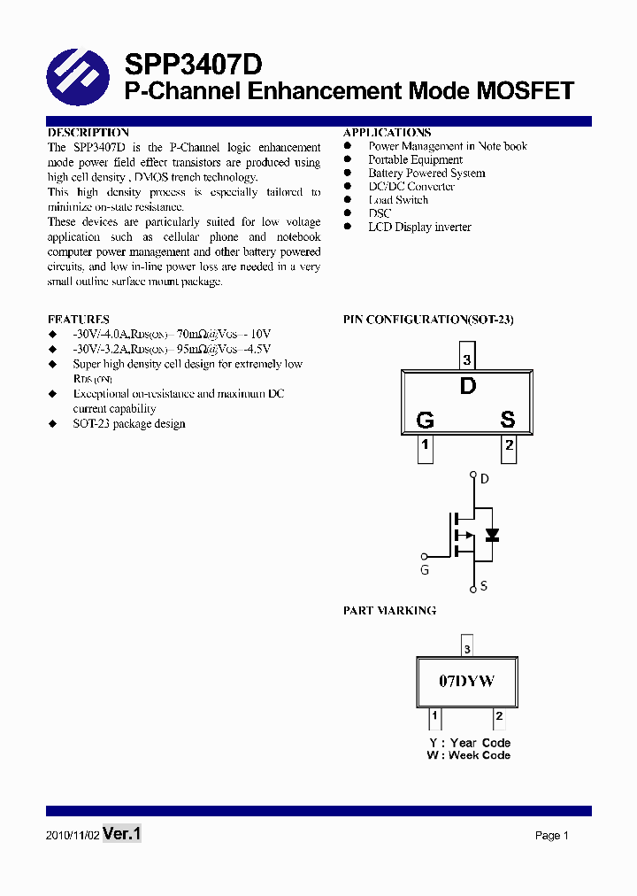 SPP3407D_7900737.PDF Datasheet