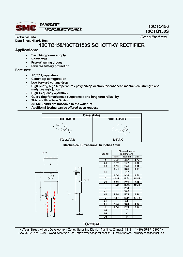 10CTQ150_7901056.PDF Datasheet