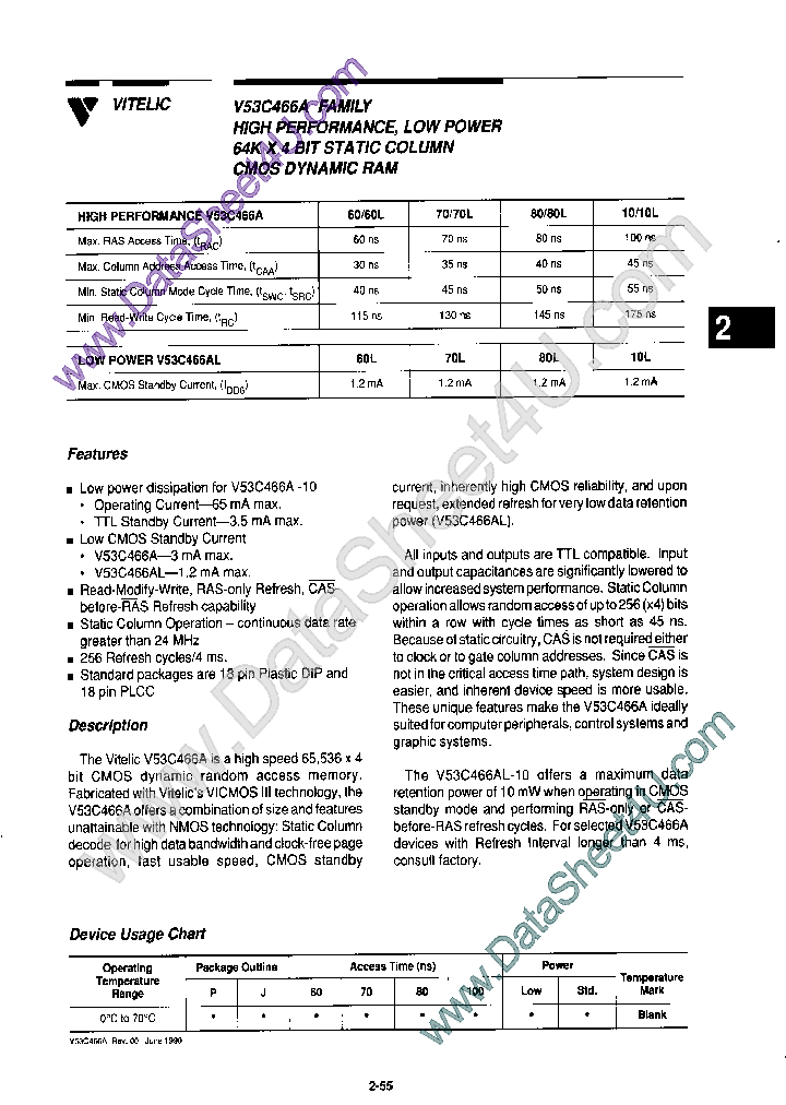 V53C466Z_7785194.PDF Datasheet