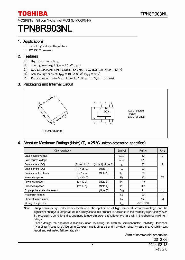 TPN8R903NL_7904487.PDF Datasheet