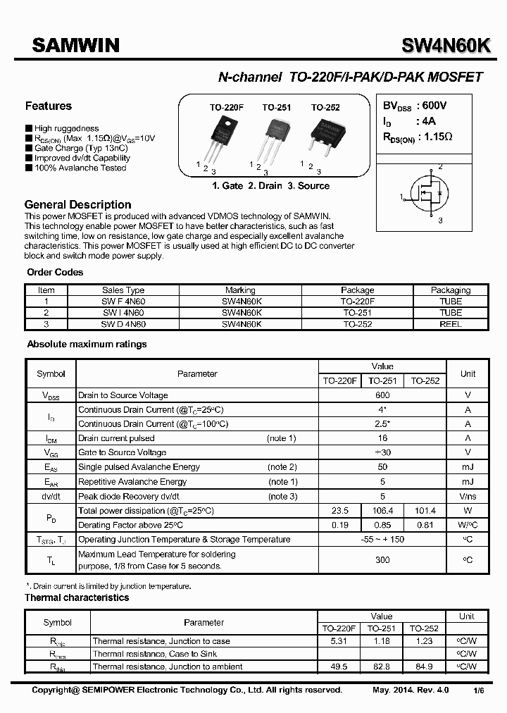SW4N60K_7905912.PDF Datasheet