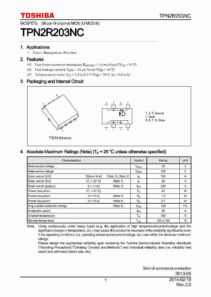 TPN2R203NC_7907440.PDF Datasheet