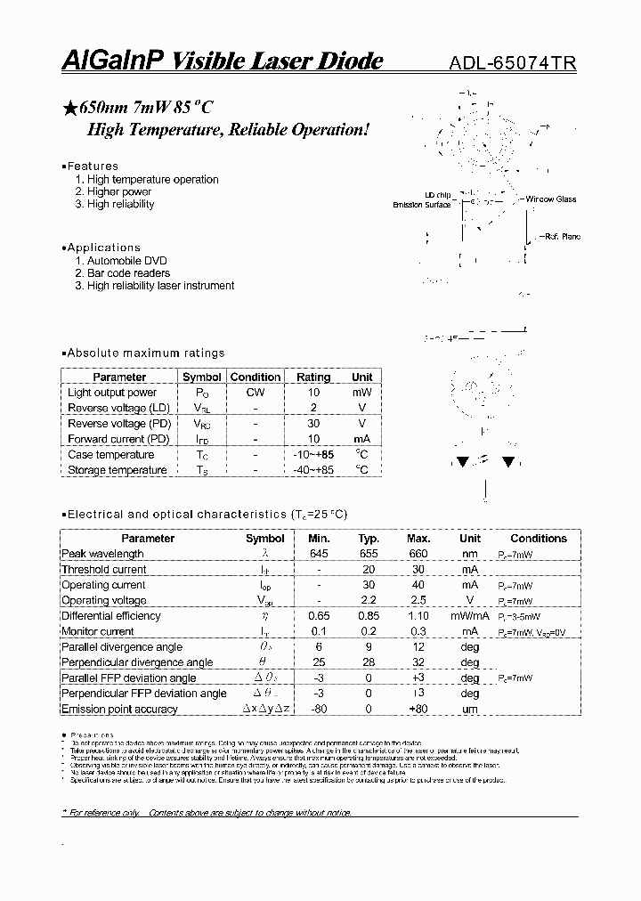 ADL-65074TR_7909018.PDF Datasheet