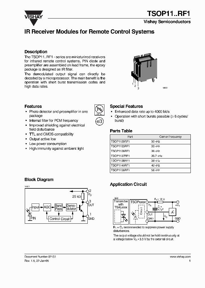 TSOP1138RF1_7911242.PDF Datasheet