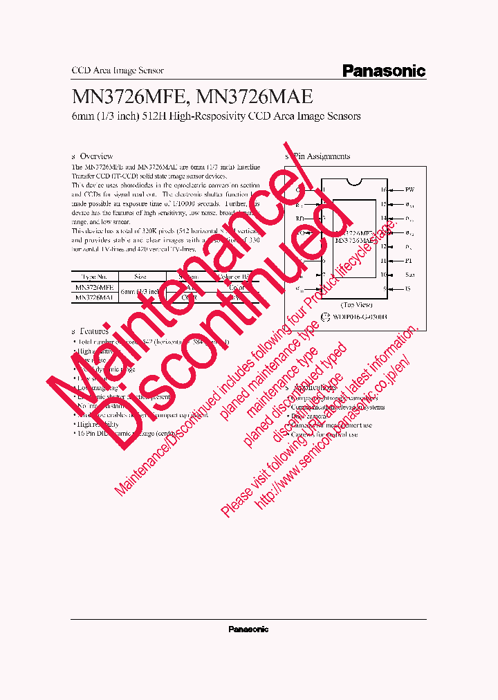 MN3726MAE_7911905.PDF Datasheet