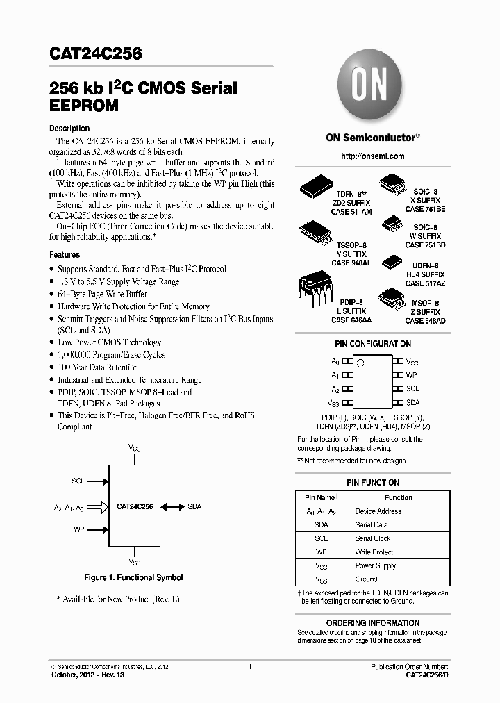 CAT24C256WI-G_7913397.PDF Datasheet