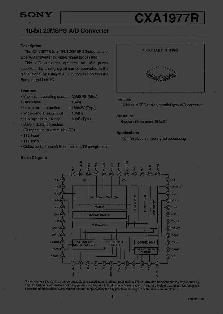 CXA1977R_7914702.PDF Datasheet