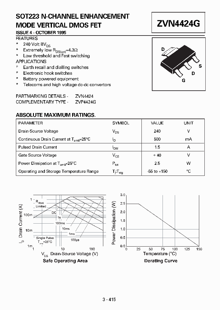 ZVN4424G_7915407.PDF Datasheet