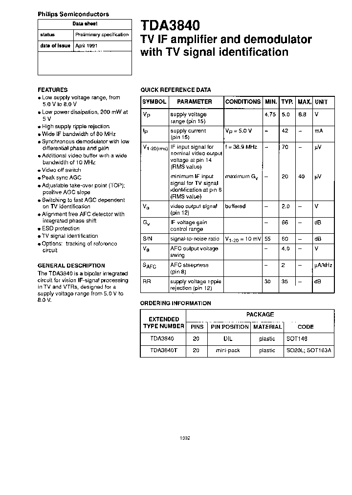 TDA3840_7916244.PDF Datasheet
