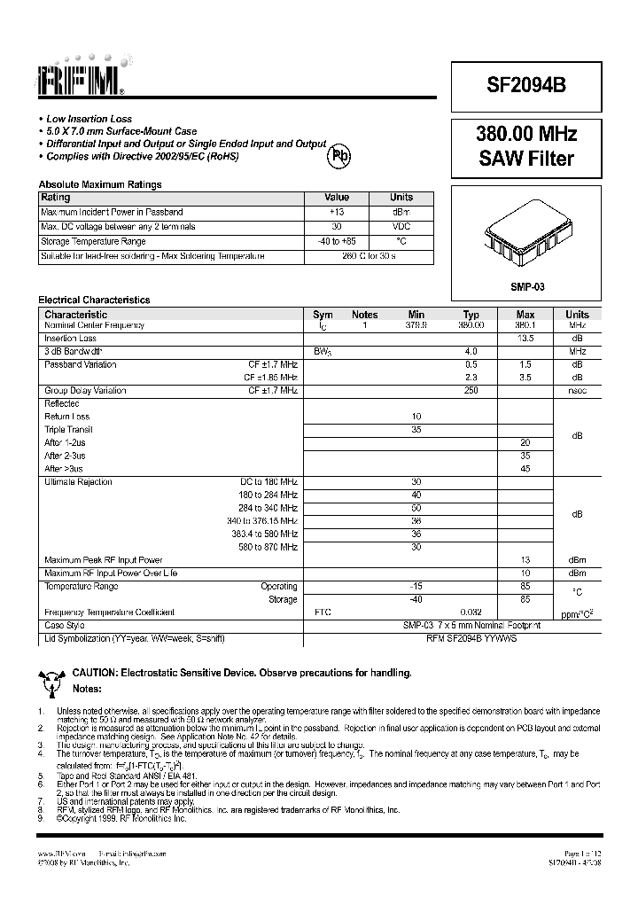 SF2094B_7917243.PDF Datasheet