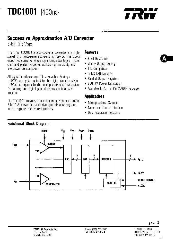 TDC1001B8A_7917935.PDF Datasheet