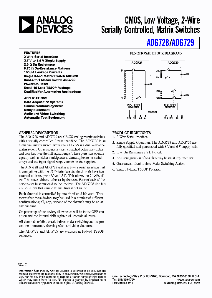 ADG728BRU_7918281.PDF Datasheet