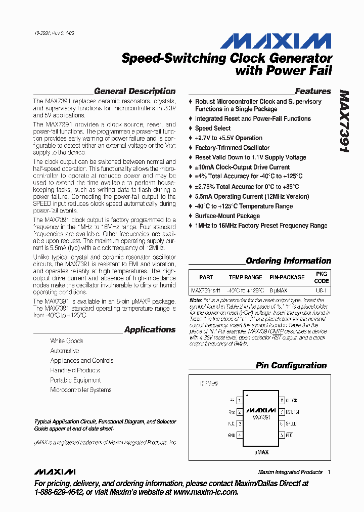 MAX7391AJWB_7918952.PDF Datasheet