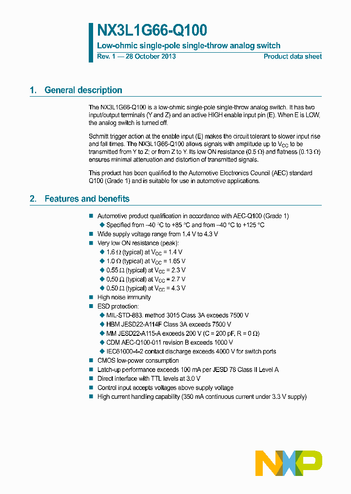 NX3L1G66GW-Q100_7920108.PDF Datasheet