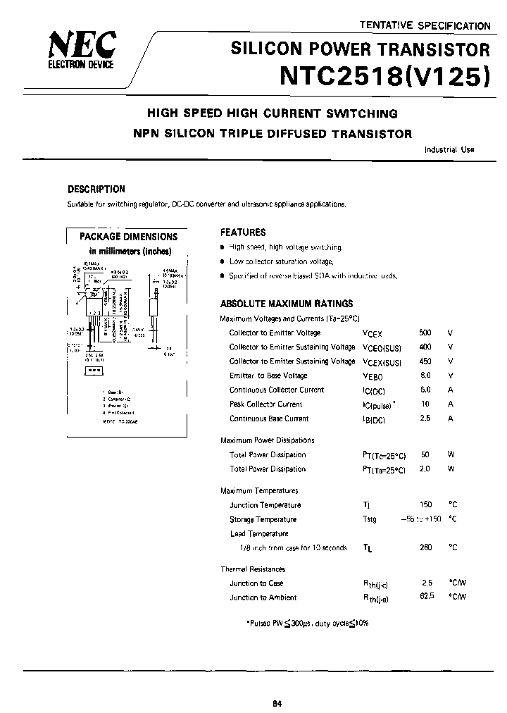 NTC2518V125_7921171.PDF Datasheet