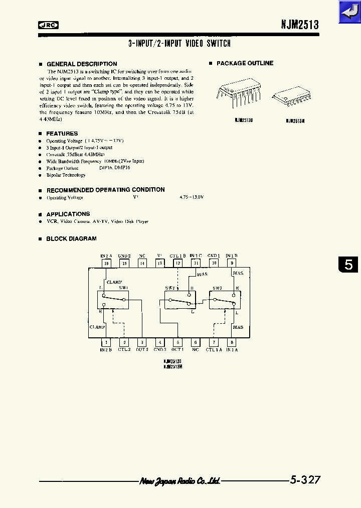 NJM2513M-T2_7921117.PDF Datasheet