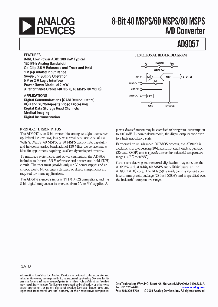 AD9057BRS-40_7921847.PDF Datasheet