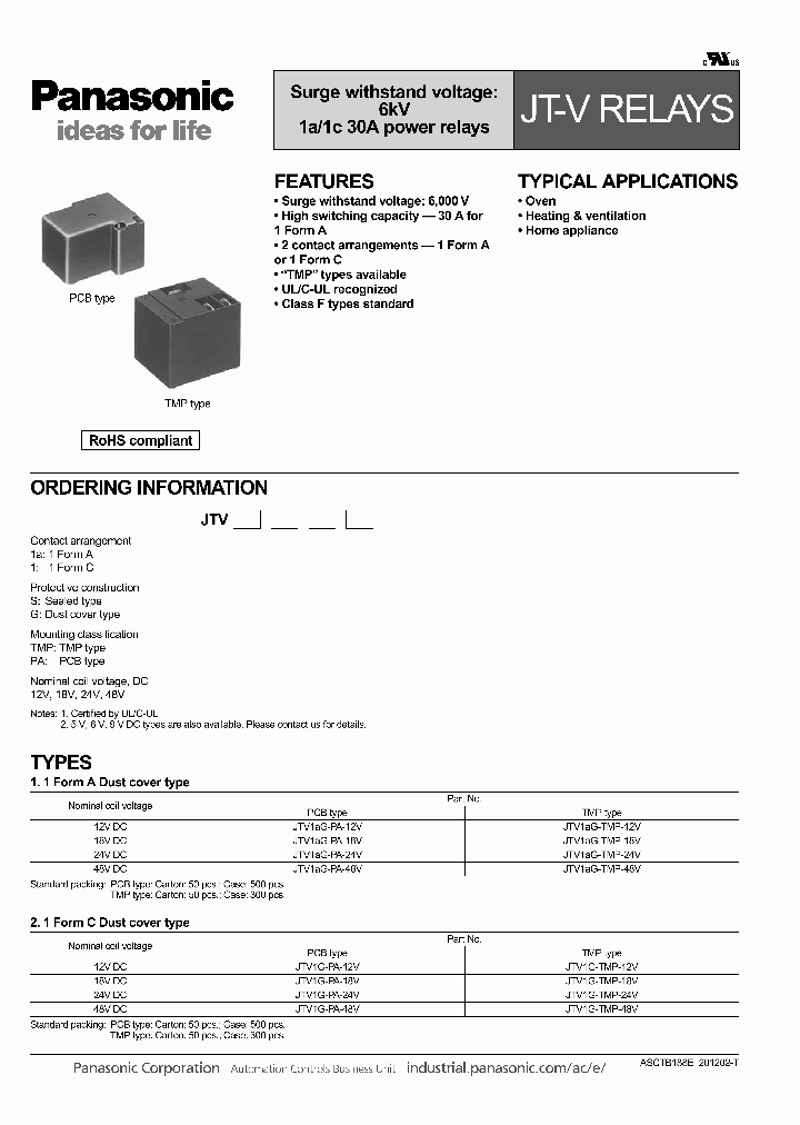 JTV1AS-PA-12V_7922590.PDF Datasheet