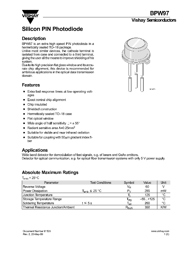 BPW97_7925331.PDF Datasheet