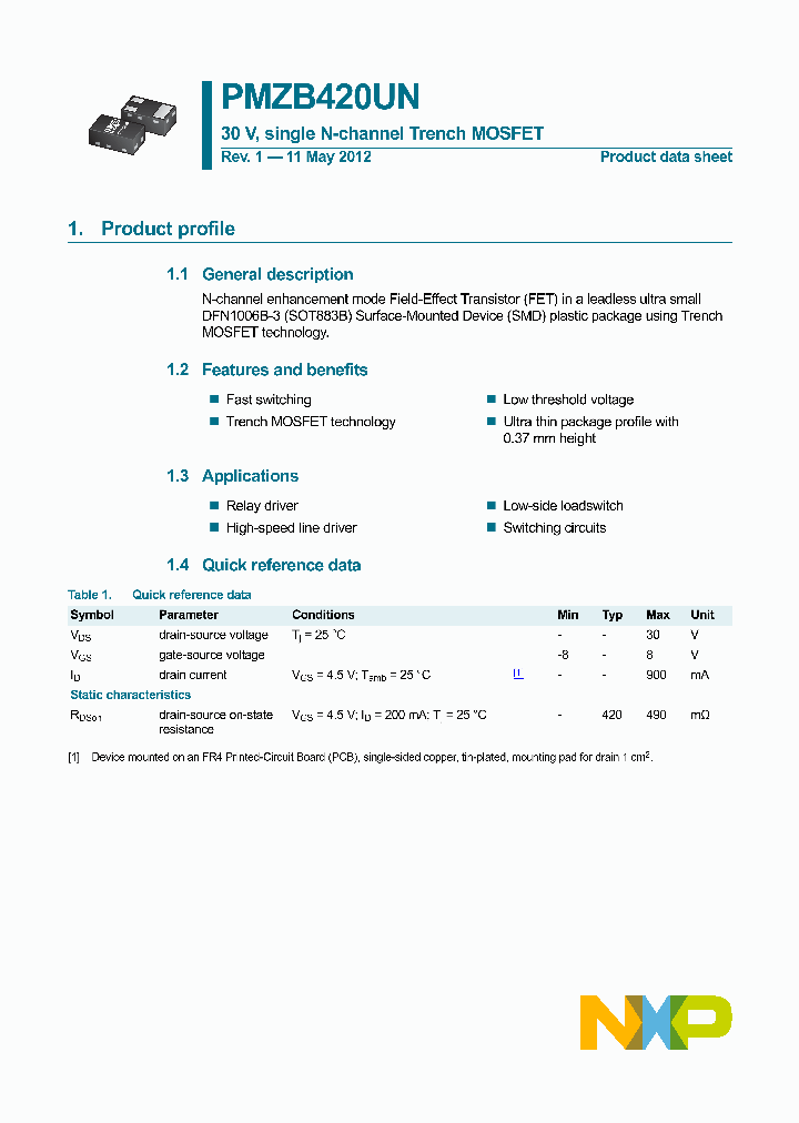 PMZB420UN_7926279.PDF Datasheet
