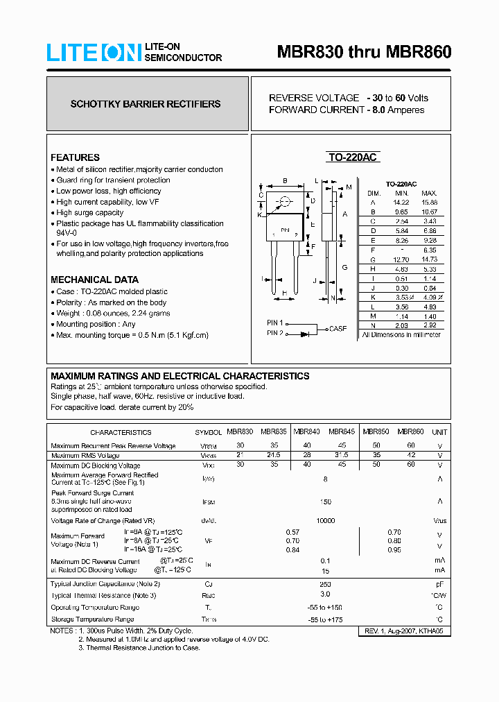 MBR850_7925828.PDF Datasheet