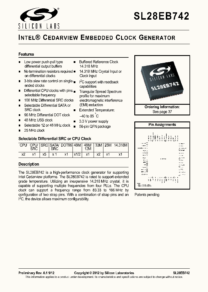 SL28EB742_7926171.PDF Datasheet