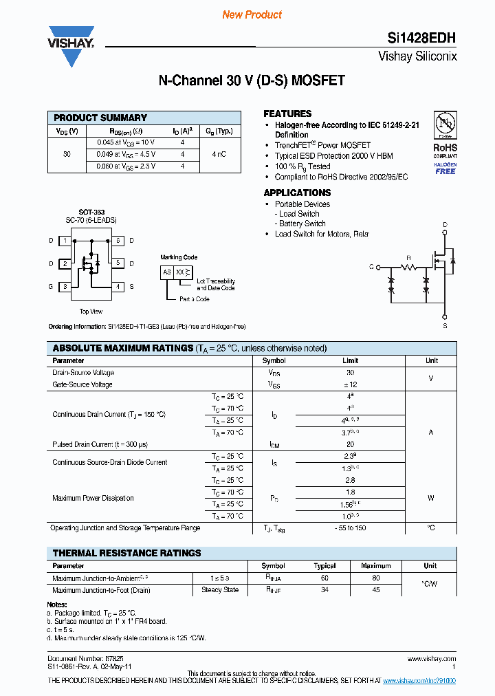SI1428EDH_7928886.PDF Datasheet