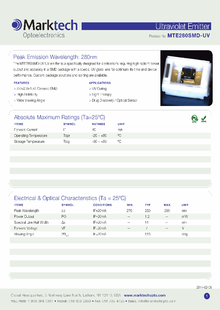 MTE280SMD-UV_7929077.PDF Datasheet
