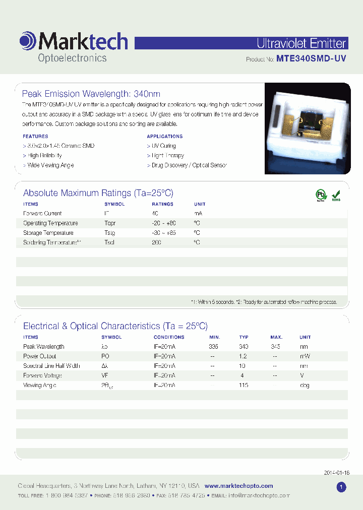 MTE340SMD-UV_7929078.PDF Datasheet