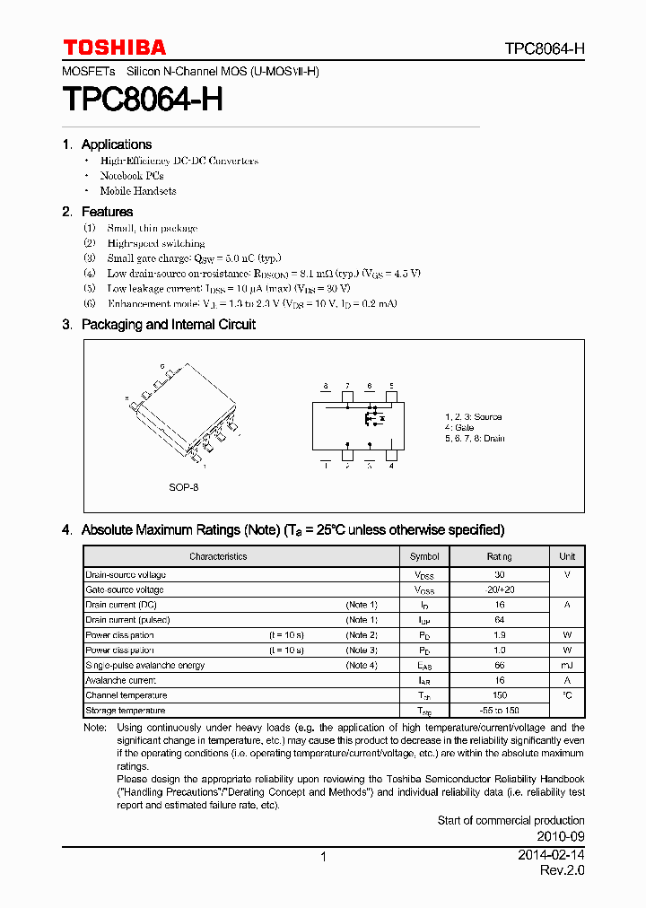 TPC8064-H_7930432.PDF Datasheet