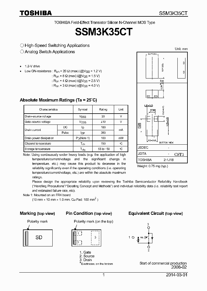 SSM3K35CT_7930692.PDF Datasheet
